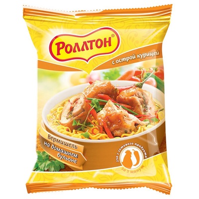 Ролтон вермишель с курицой