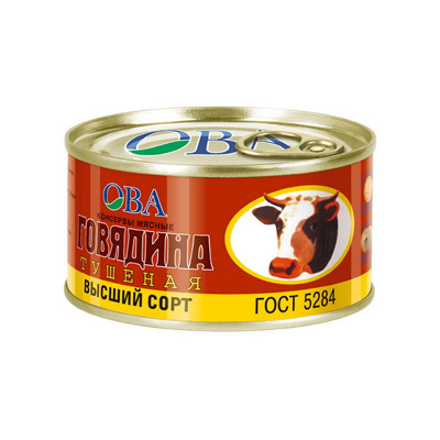 Тушёнка Ова говядина 325г