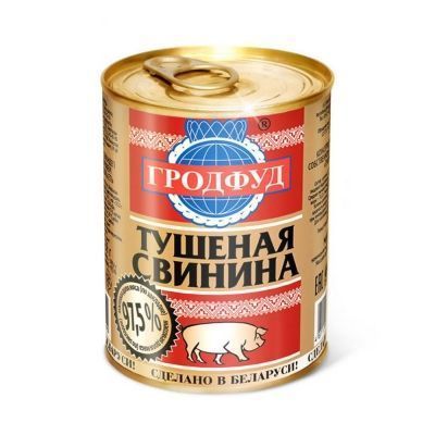 Тушёнка Гродфуд свинина 325г