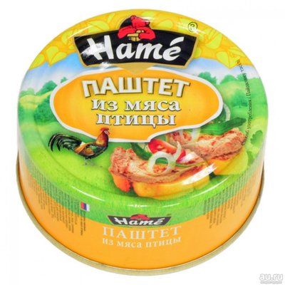 Паштет Хаме из мясо птицы 125г