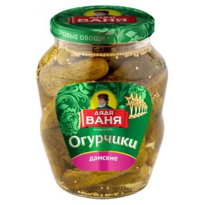 Огурцы Дамские Дядя Ваня 680г