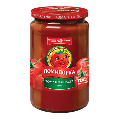 Томатная паста Помидорка 500г стекло