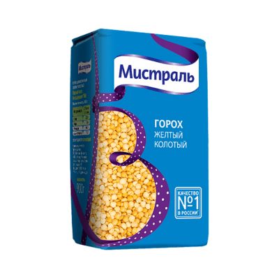 Горох колотый Мистраль 500г