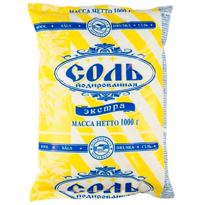 Соль Экстра Йодированная 1кг (1х20)