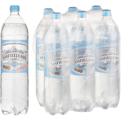 Липецкий Бювет 1,5л б/г (1х6)