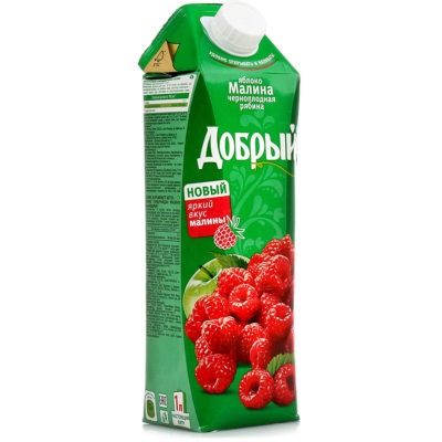 Добрый Малина с экстратами ромашки 1л (1х12)