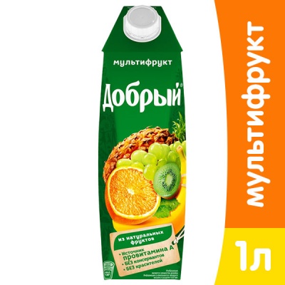 Добрый Мультифрукт 1л (1х12)