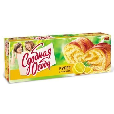 Рулет сдобная особа вкус лимон 400г