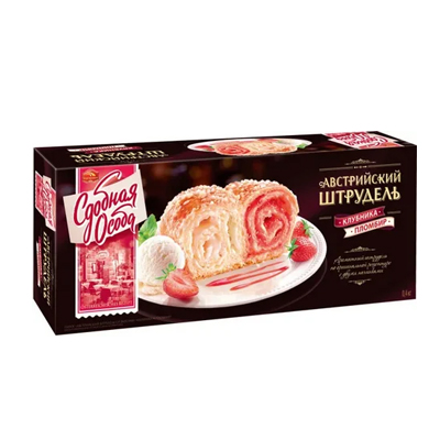 Штрудель клубника-пломбирь 400г