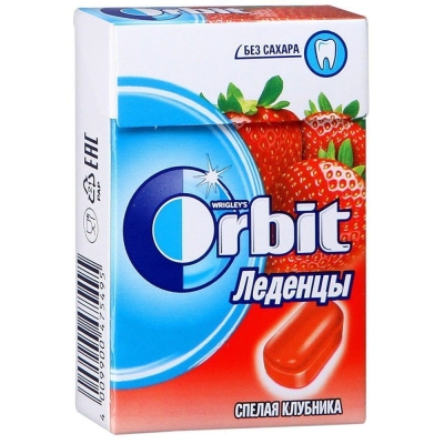 Леденцы Орбит Клубника